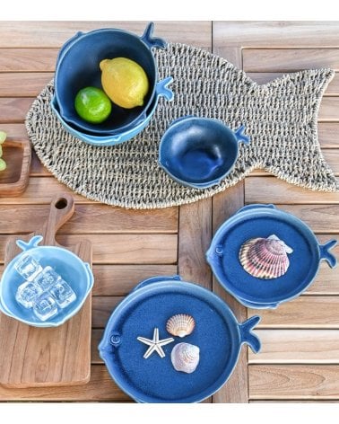 Bol en Forma de Pez de Porcelana