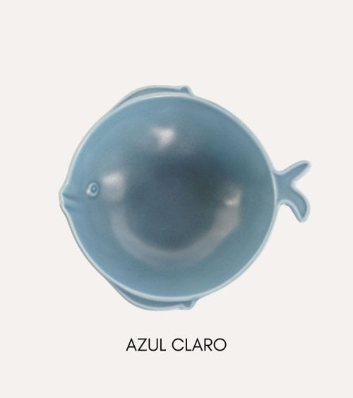 Bol en Forma de Pez de Porcelana