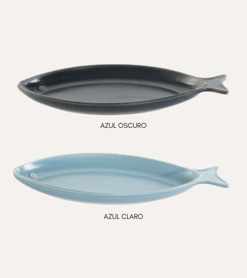 Bandeja en Forma de Pez de Porcelana