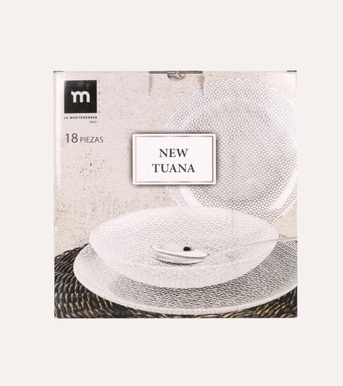 Vajilla de 18 Piezas New Tuana de Vidrio