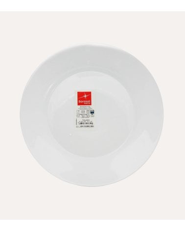 Plato Llano Toledo de Vidrio Opal