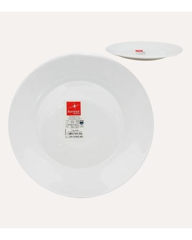 Plato Llano Toledo de Vidrio Opal