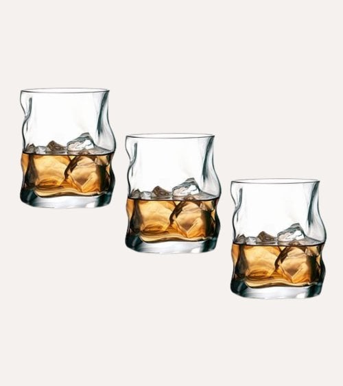 Set de 3 Vasos Sorgente de Vidrio