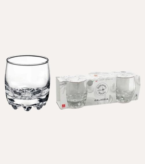 Set de 3 Vasos de Vino Galassia de Vidrio