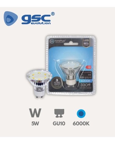 Bombilla LED Dicroica GU10 5W