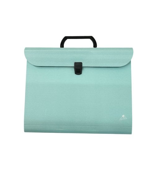 Maletín Clasificador Pastel con Fuelle de Cartón y Asa-4