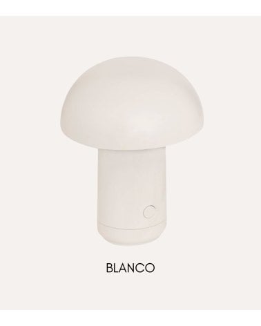 Lámpara de Mesa Lidi Estilo Seta de ABS