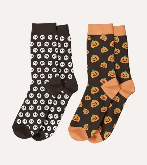 Calcetines Estampados de Halloween de Algodón