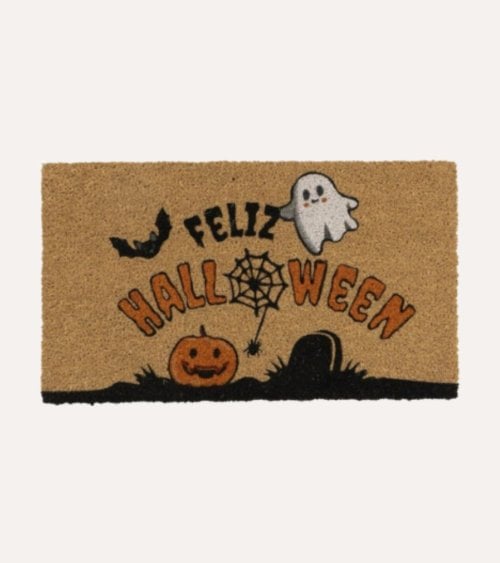 Felpudo Antideslizante Halloween de Fibra de Coco y Goma