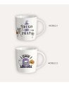 Taza Mug Esqueletos de Halloween de Cerámica