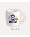 Taza Mug Esqueletos de Halloween de Cerámica