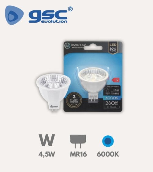 Bombilla LED Dicroica MR16 4,5W