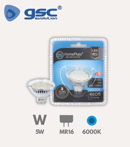 Bombilla LED Dicroica MR16 5W