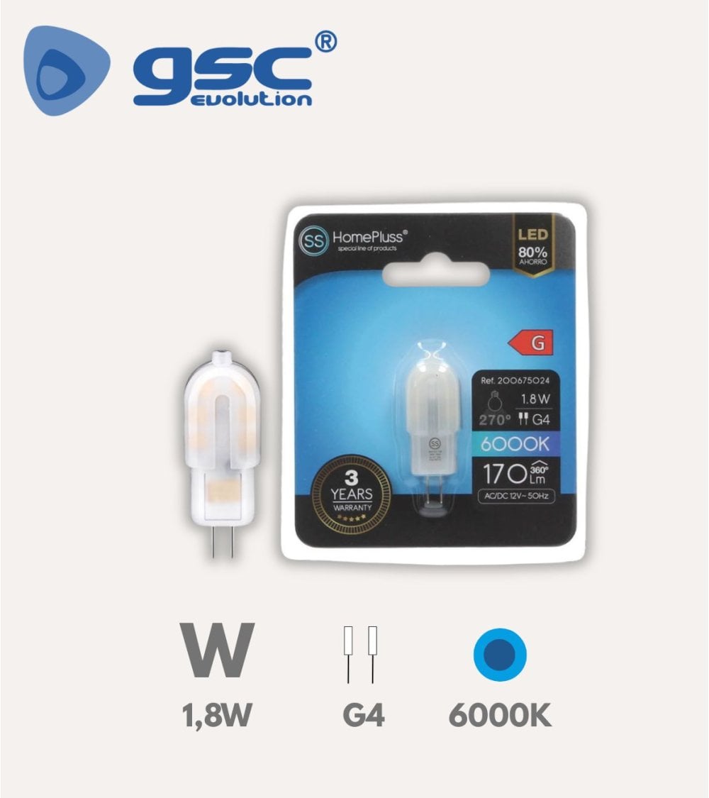 Bombilla LED Mini G4 1,8W
