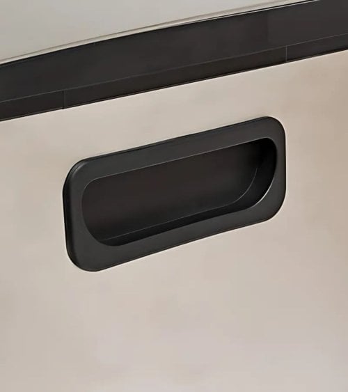 Cubo de Basura con 3 Compartimentos de Acero Inoxidable