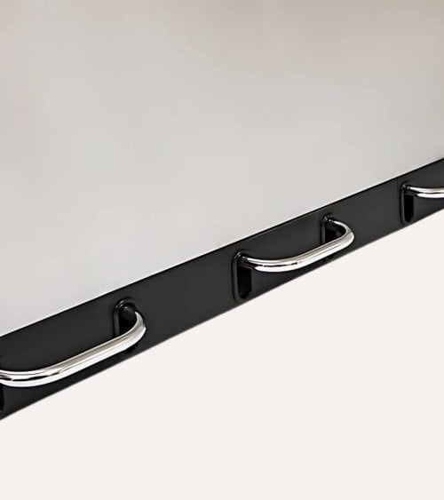 Cubo de Basura con 3 Compartimentos de Acero Inoxidable