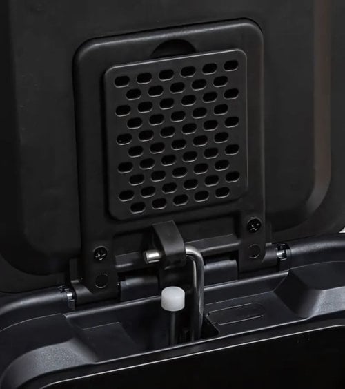 Cubo de Basura con 3 Compartimentos de Acero Inoxidable