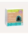 Casa con Rascador para Gatos de Cartón