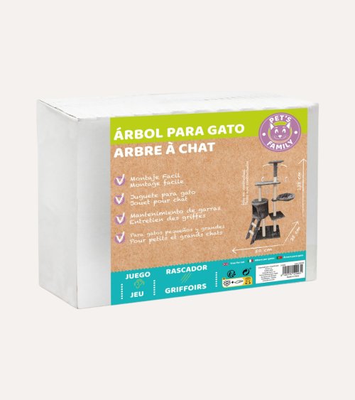 Árbol Rascador para Gatos Chat de 5 Alturas