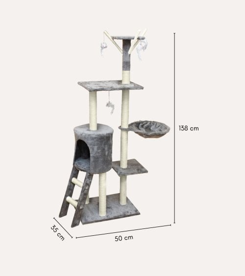 Árbol Rascador para Gatos Chat de 5 Alturas