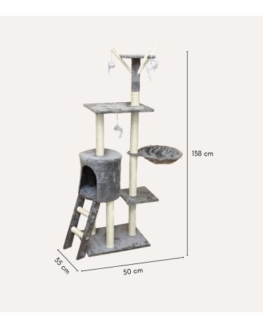 Árbol Rascador para Gatos Chat de 5 Alturas