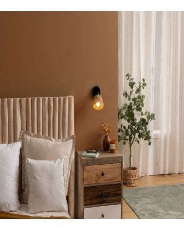 Lámpara de Pared Myha de Metal y Cuerda Natural