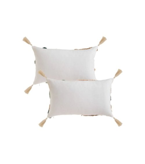 Cojín Crema con Flecos y Ondas en Relieve-7