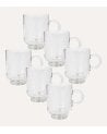 Set de 6 Tazas Mug Sentido de Vidrio