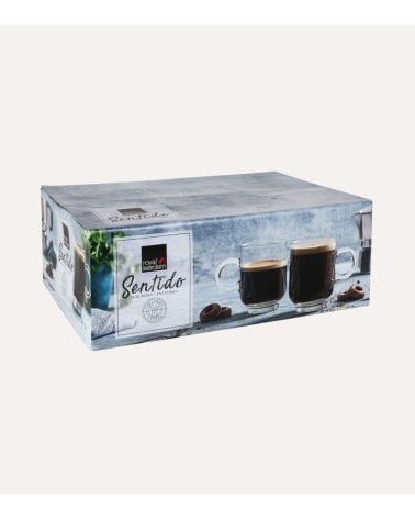 Set de 6 Tazas Mug Sentido de Vidrio