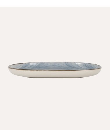 Fuente Ovalada Swirl de Gres
