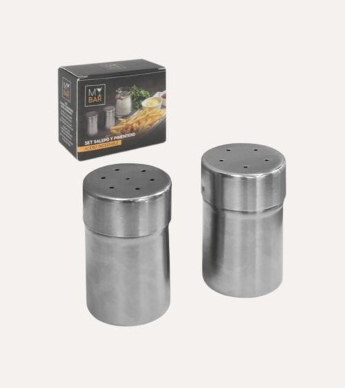 Set de Salero y Pimentero My Bar de Acero Inoxidable