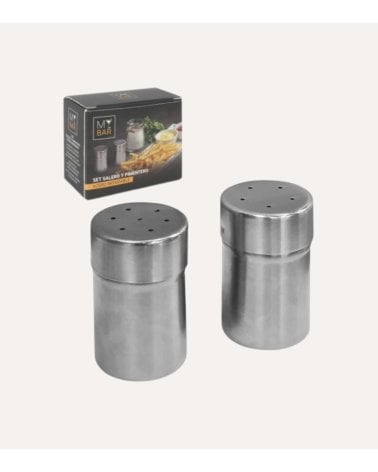 Set de Salero y Pimentero My Bar de Acero Inoxidable