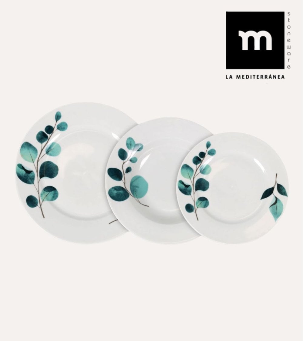 Vajilla de 18 Piezas Detroit de Porcelana