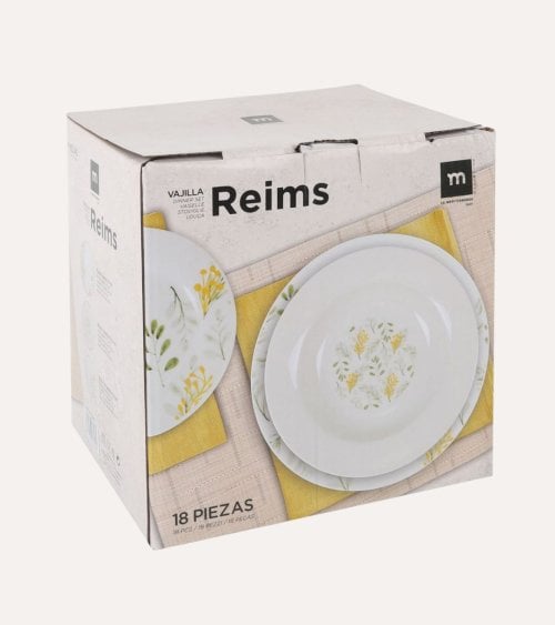 Vajilla de 18 Piezas Reims de Porcelana