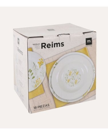 Vajilla de 18 Piezas Reims de Porcelana