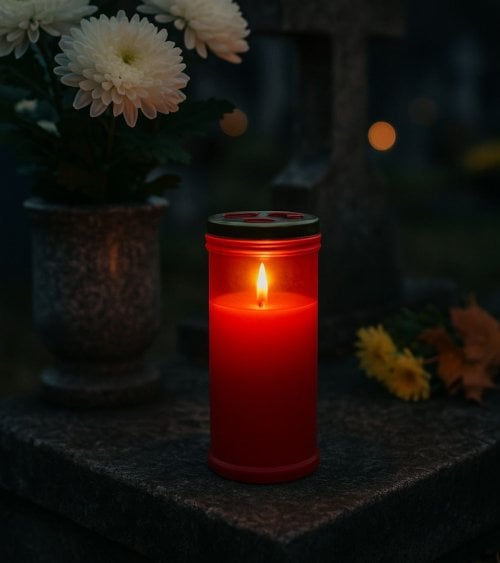 Velón Santo con Tapa de Parafina y Cera Vegetal