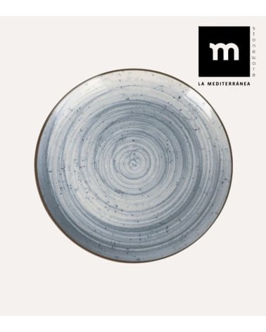 Plato Llano Swirl de Gres