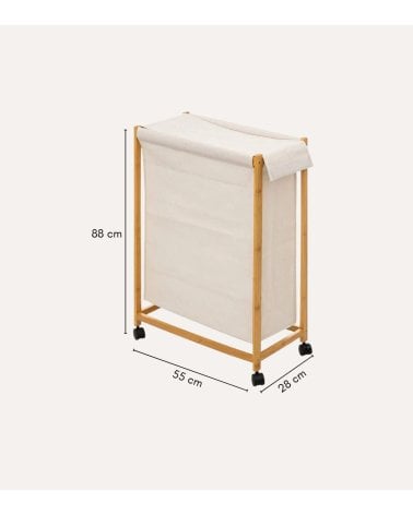 Carrito Auxiliar para Colada Tidy de Bambú