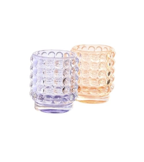 Portavelas Bubble de Cristal de Colores-1
