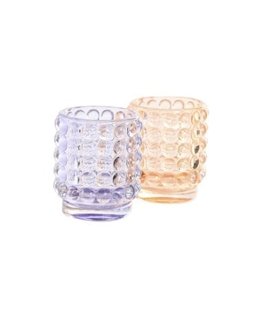 Portavelas Bubble de Cristal de Colores-1