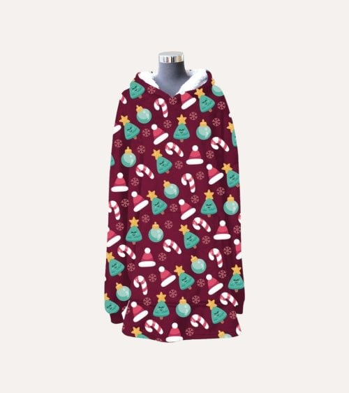 Bata-Manta Navideña Microfibra de Poliéster