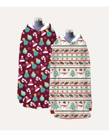 Bata-Manta Navideña Microfibra de Poliéster