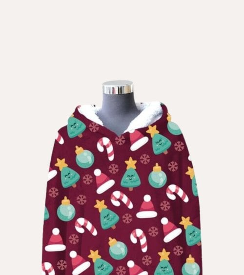 Bata-Manta Navideña Microfibra de Poliéster