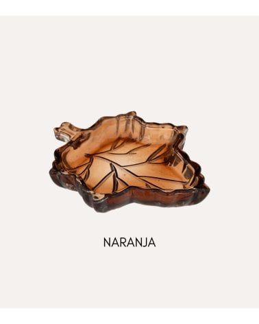 Vacía Bolsillo Hojas Otoñales de Vidrio