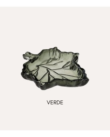 Vacía Bolsillo Hojas Otoñales de Vidrio