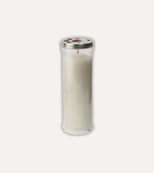 Velón Santo con Tapa de Parafina y Cera Vegetal