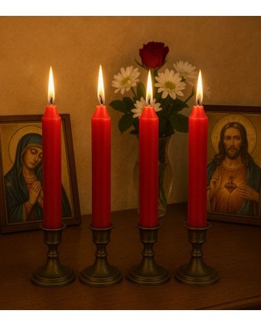 Set de 4 Velas Cirio Decorativas