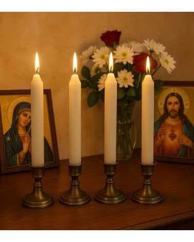 Set de 4 Velas Cirio Decorativas