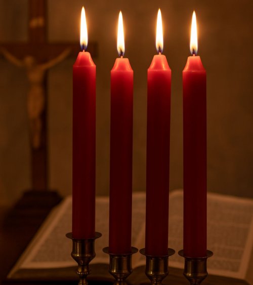 Set de 4 Velas Cirio Decorativas