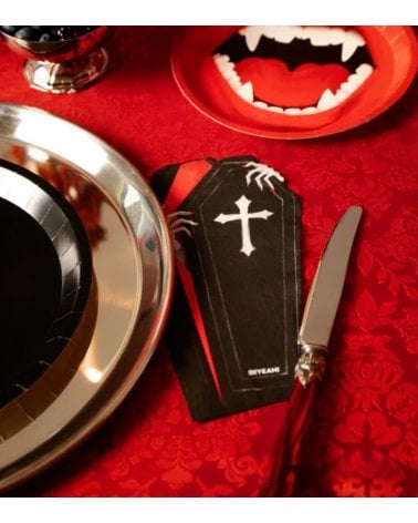 Set de 20 Servilletas Dobles Ataud para Halloween